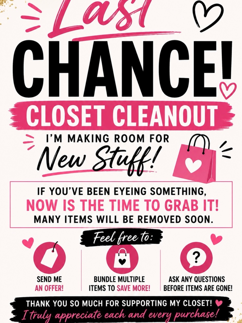 Last chance!